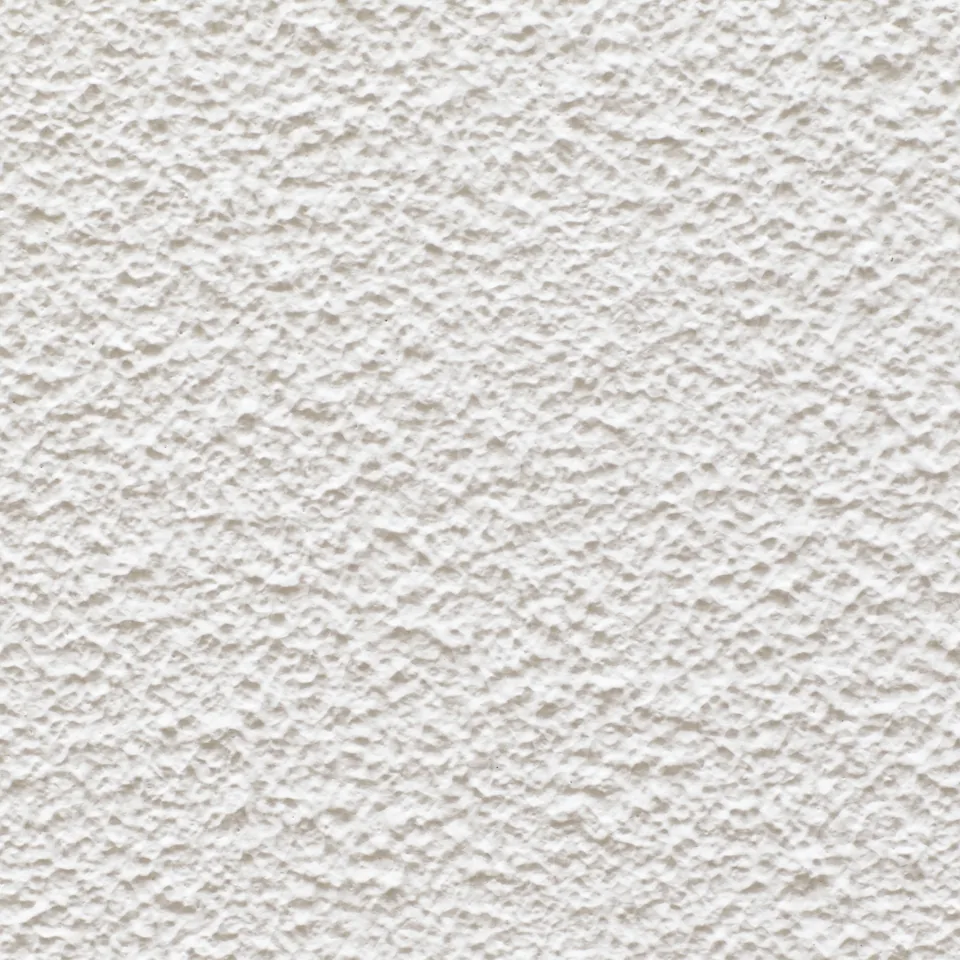 Close-up of a white textured stucco surface