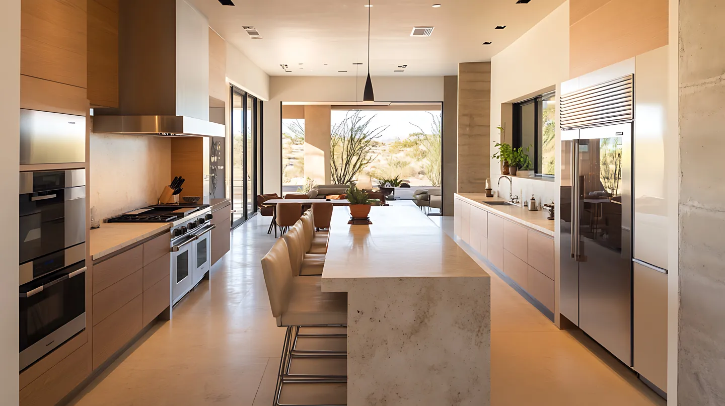 A bright, updated interior with carefully selected finishes